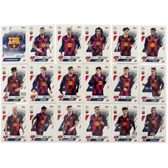 rayihni مجموعة كاملة من فريق برشلونة لموسم 2025/2026 (25/26) تضم بطاقات تداول كرة القدم النادرة لامين يامال - Image 2